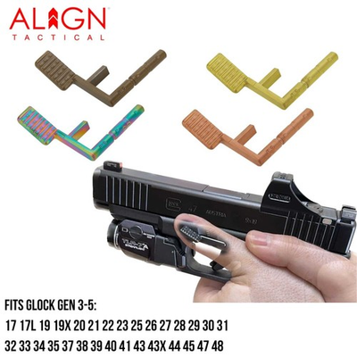 #ad Align Tactical Glock Gen 3 5 17 19 23 26 43X 45 47 48 Thumb Rest Trigger Pin PVD $82.99