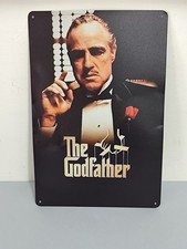 Poster Schild Der Pate Marlon Brando 20x30 cm aus Metall geschlagen