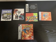 Pokemon FireRed Version Game Boy Advance Original Box  All Inserts ONLY NO GAME