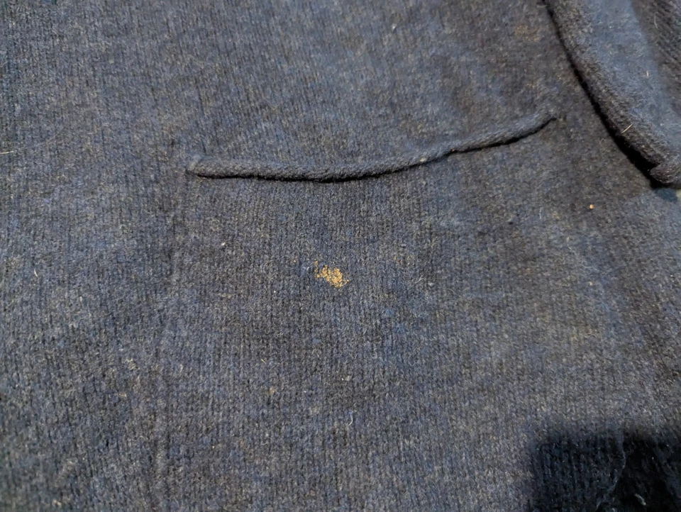 Suéter para mujer Horny Toad XL azul lana hervida mezcla de angora cárdigan plumero largo Foto 4 de 4