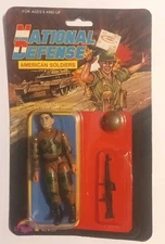 Agglo (Remco) National Defense American Soldiers Action Figure MOC +Weapon (3)