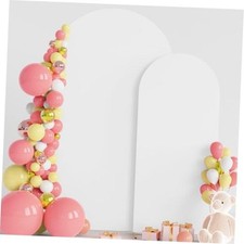 Arch Backdrop Cover Arch Covers Strethy Backdrop Set of 2 7.2FT,6FT White