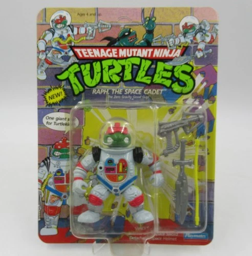 TMNT Raph Space Cadet 1990 Playmates Unpunched MOC Sealed Vintage Action Figure