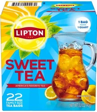 Lipton Southern Sweet Tea Iced Drink Mix 22 Family 22 Count (Pack of 1) 