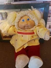 Vintage 1982 Cabbage Patch Kids Doll Coleco Original Outfit, Blue Eyes Blonde
