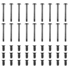 60Pcs Black Metal Cooling Fan Screws Set Durable for Computer Case Fan
