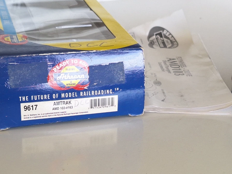 Athearn 9617 DCC Conversion. Amtrak AMD 103-163 Diesel. Excellent Cond. Boxed - Image 2 of 4