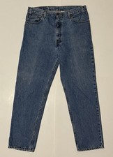 Levi s 540 Relaxed Blue Jeans 36x30 Brown Tag 2001