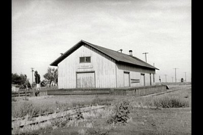 Railroad station at Corinne,Utah,UT,Box Elder County,Farm Security Admin,FSA