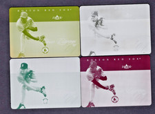 2004 FLEER CLASSIC CLIPPINGS 4 MATCHED PRINTING PLATE SET #59 PEDRO MARTINEZ 1/1