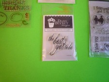 Polymer Clear STAMPS  Assorted Set #2-- for Birthdays and other cards, etc.