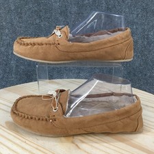 Zapatillas de mocasín G.H Bass & Co. para mujer 9 M con lazo cómodas piel sintética tostadas
