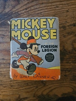 Vintage 1940 Mickey Mouse in the Foreign Legion Whitman Better Little Book #1428