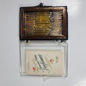 Vintage 1940-50's Famous Name Perfumes Sample Nips Set Glass Vials Original