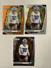 2024 Prizm Football Quinyon Mitchell #381 Silver Prizm + Orange Velocity + Base