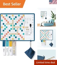 Scrabble 2-in-1 Magnetic Message Board - Fun Wall Game for Family Gatherings