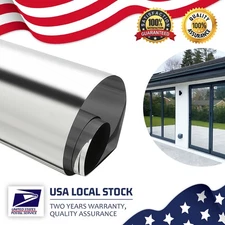 Silver DIY One-Way Mirror Privacy Window Tint Film Sun UV Reflective Easy to Cut