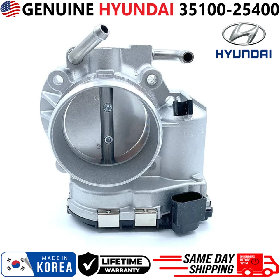 Carrocería del acelerador OEM GENUINA Hyundai para Hyundai Kia 2006-2013 2,4 L I4, 35100-25400 Foto 2 de 4