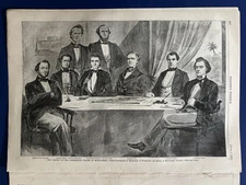 Harper's Weekly 6-1-1861 BUTLER 1st Civil War Victim CONFEDERATE CABINET ALABAMA