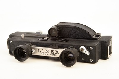 Linex Cast Metal 16mm Film Stereo Camera Made by Lionel Train AS-IS V24