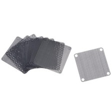 PC Dust Fan Screen with Screws for Cooling Dustproof Case Cover PVC 60mm 10pcs