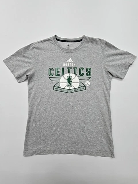 Adidas Unisex Boston Celtics Gray Basketball T-Shirt Women's S