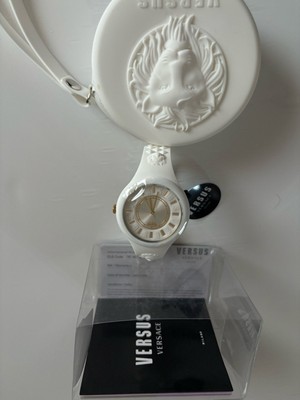 VERSUS VERSACE Fire Island Watch White with Silicon Strap and Case