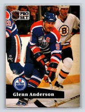 1991-92 Pro Set - Glenn Anderson #75 Edmonton Oilers Hockey Card