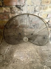 Antique Brass Fire guard Georgian Half Moon Peacock Metal Screen