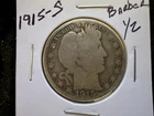 1915-S Barber Half Dollar - 90% Silver Key Date 1.6M Minted & Last Date Of Issue