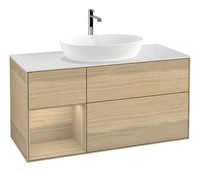 Villeroy & Boch Finion Waschbeckenunterschrank FüR Becken Mittig Regal Links...