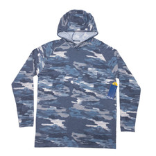 Huk Camouflage Fishing Hoodie Mens Small Performance Wicking Stretch UPF Outdoor