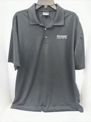 Nike Golf Shirt Men s XL Black Short Sleeve Polo Interceramic