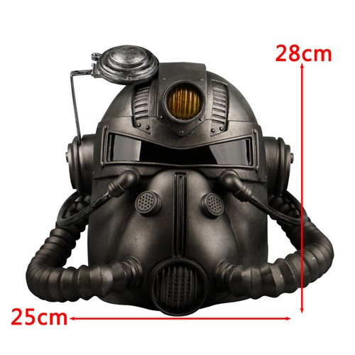 Game Replica Power Armor Helmet Fallout Soldier PVC Mask Wearable Cosplay Props - Picture 5 of 11
