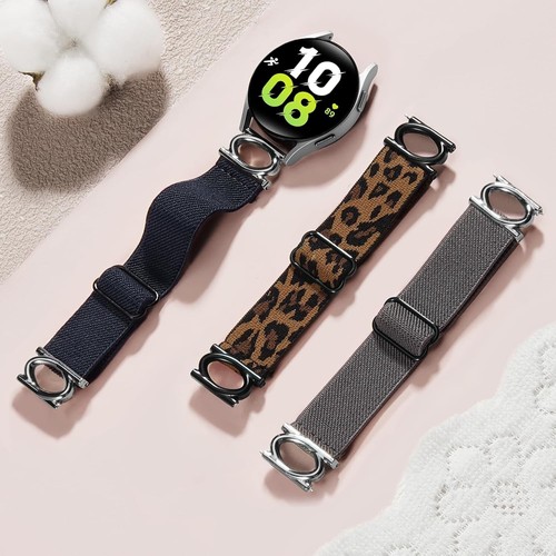 20mm Nylon Bands for Samsung Galaxy Watch 7/6/5/4/FE 40mm 44mm/ Leopard - Picture 4 of 7