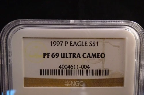 1997-P American Silver Eagle Proof NGC PF69 Ultra Cameo
