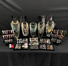 212 pc Antique Vintage Estate Costume Jewelry Some Signed. Lot 838