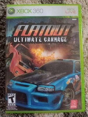 Flatout: Ultimate Carnage - Microsoft Xbox 360 Video game With Insert 