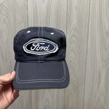 Ford Truck Brand Logo V8 Open Road Baseball Hat Denim Cap Blue Official Licensed