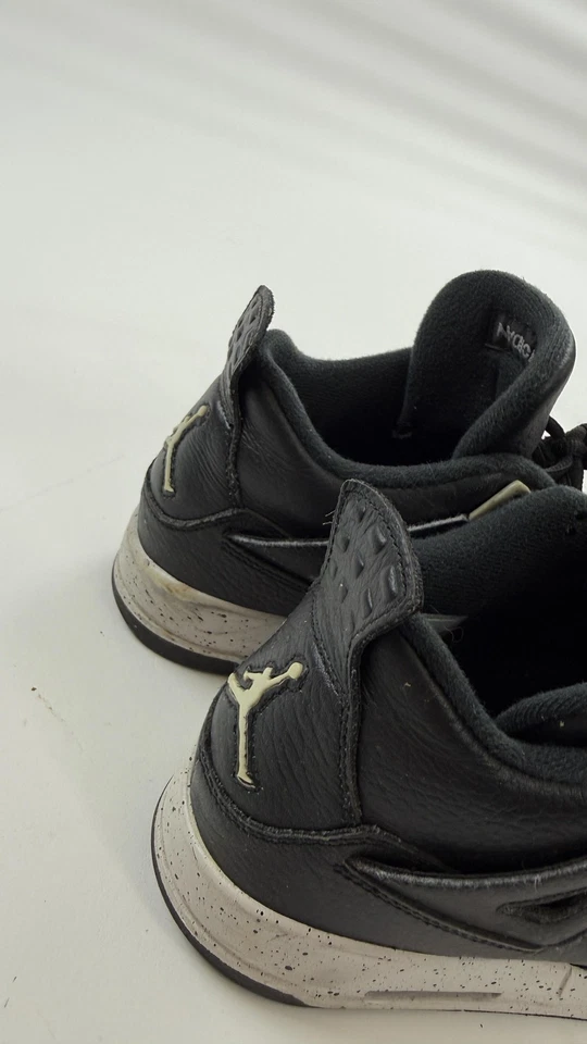 Air Jordan 4 Zapatos Retro Juveniles Talla 6Y Negro Tecnología Gris Oreo 2015 408452-003 Foto 4 de 4