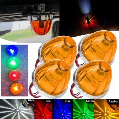 4Stk LED Wassermelone LED-Lampen Licht Seitenmarkierung Umrissleuchte LKW 12V24V - Bild 1 von 4