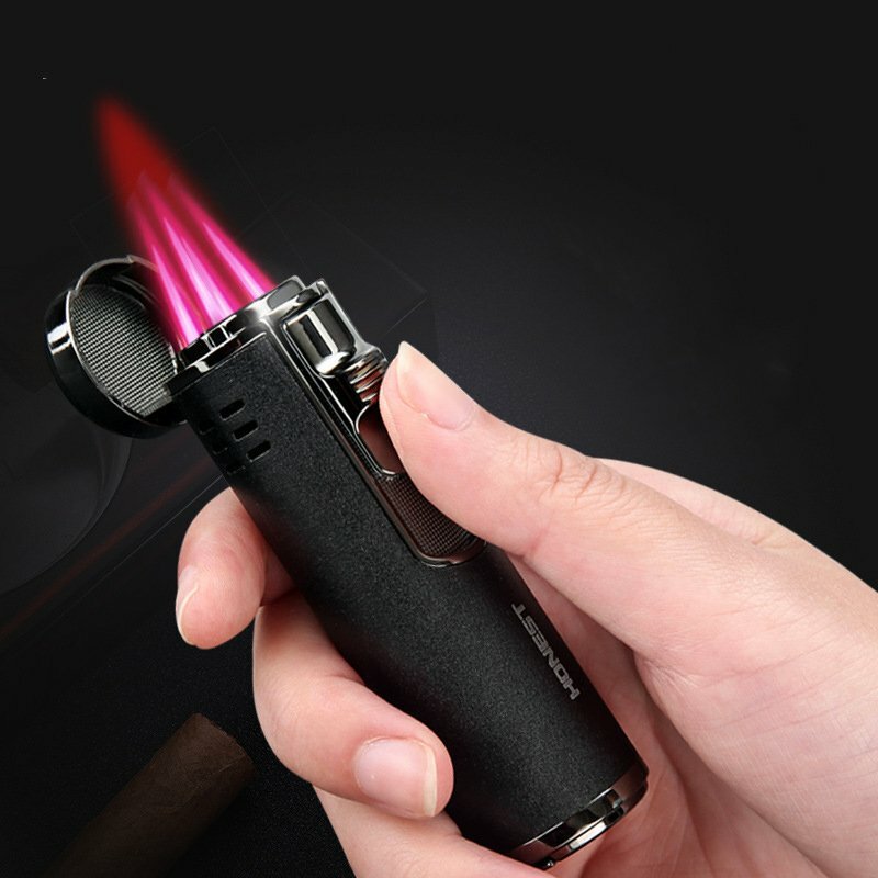 Cigar Lighter Adjustable Refillable Butane Gas Gift