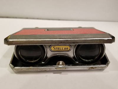 Vintage STELLAR Compact Opera Glasses Folding Binoculars
