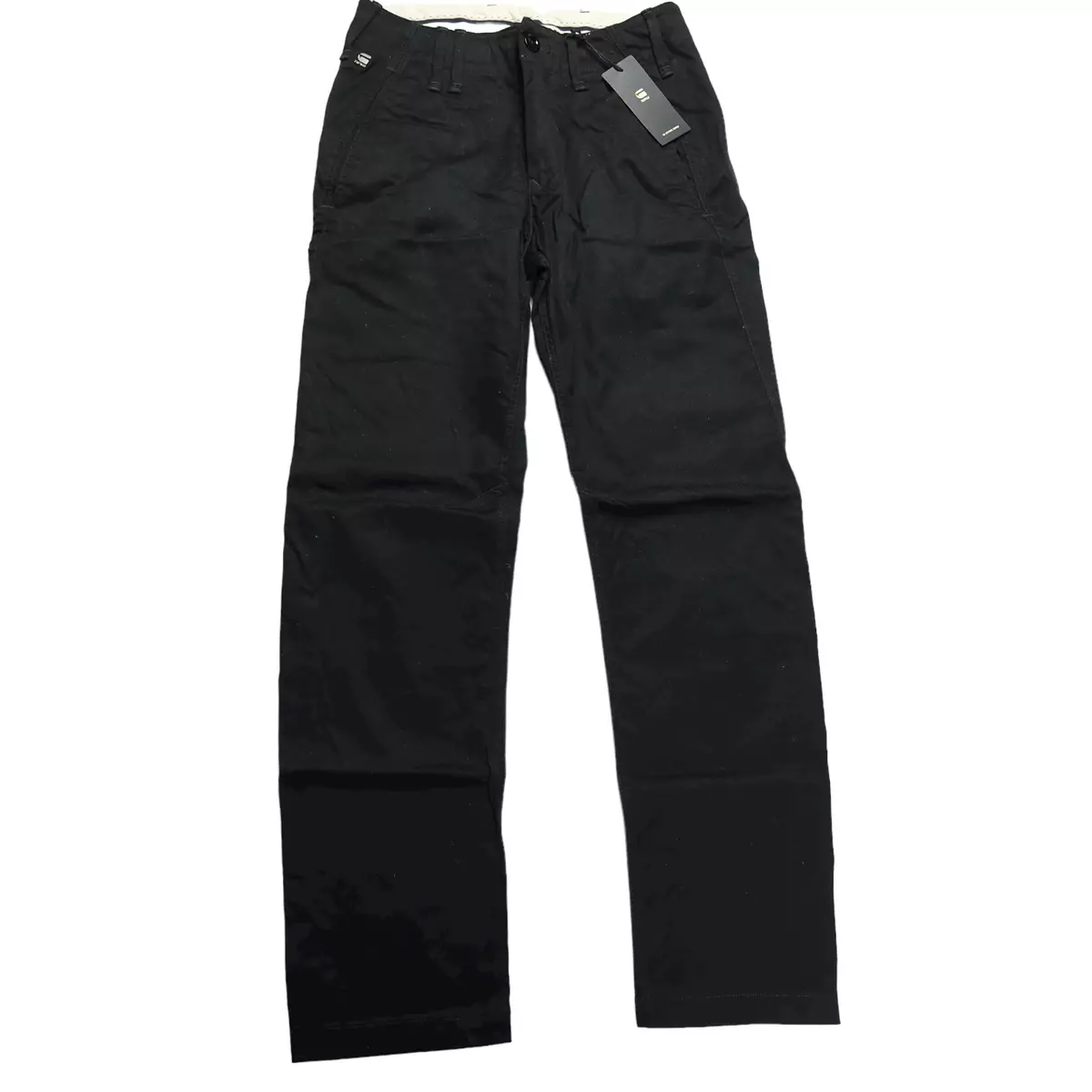 G STAR RAW Men s Vetar Slim Chino PANTS Black dk black C072 6484