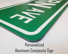 Custom Name Sign Personalized Aluminum Composite Street Sign New Vintage ACW01