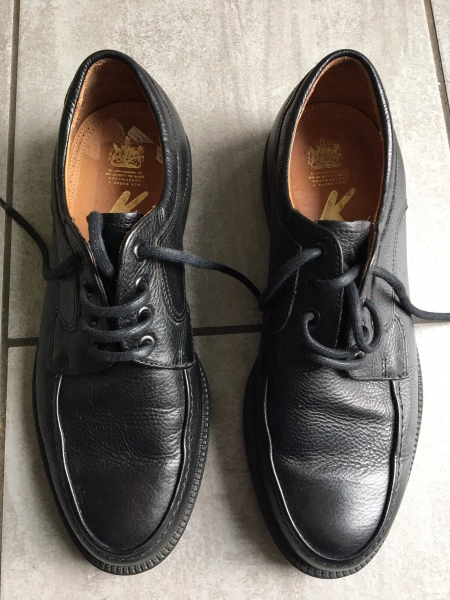 Mens black leather shoes hotsell size 6