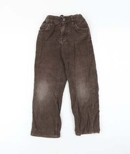 Old Navy Girls Brown 100% Cotton Straight Jeans Size 5 Years Regular Snap