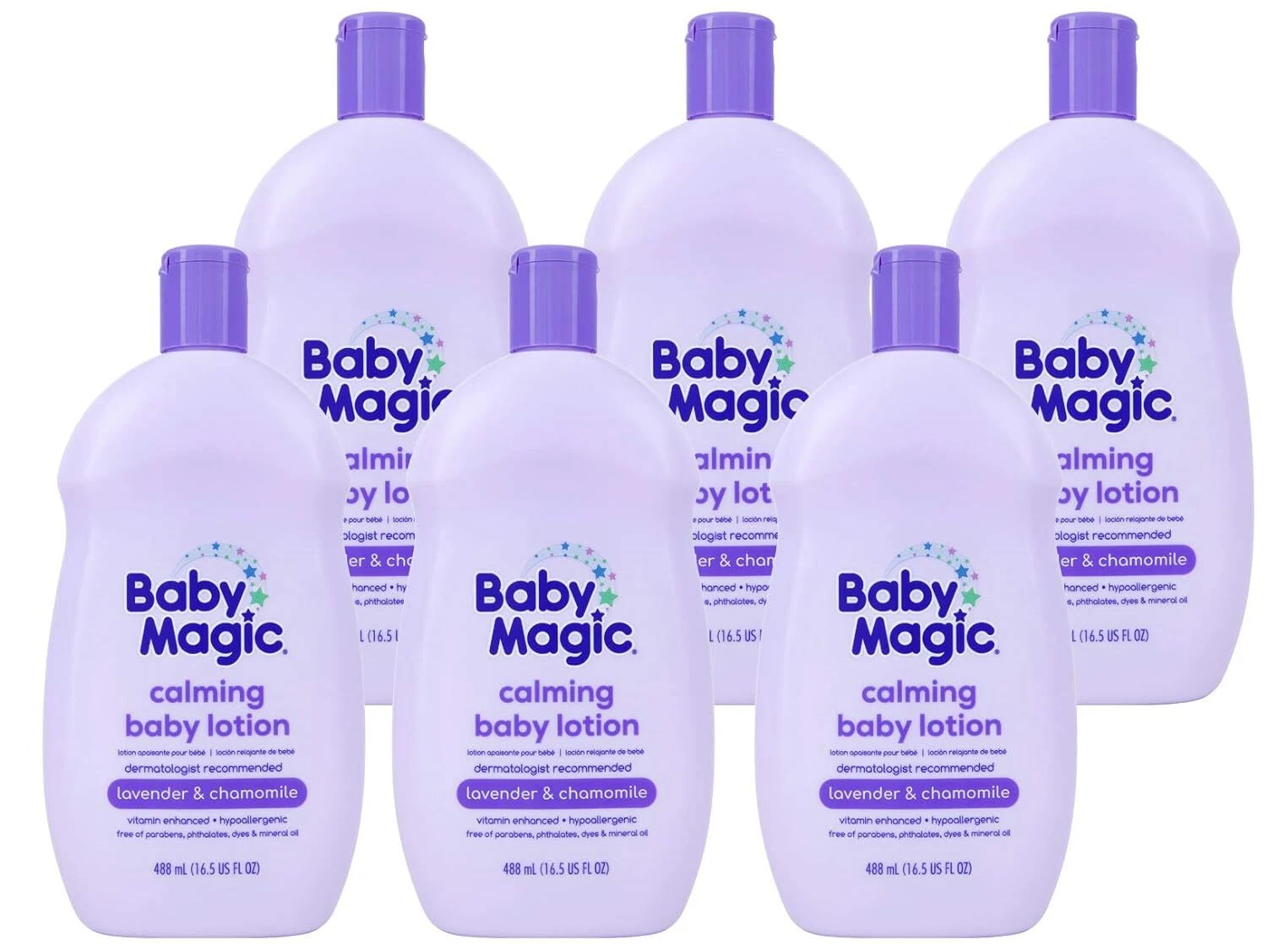 Calming Lotion 16.5Oz, Lavender & Chamomile, 6 Count