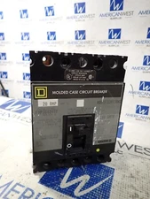 SQUARE D FAP36020TF 20 amp 600v 3 pole Top Feed Breaker -TESTED