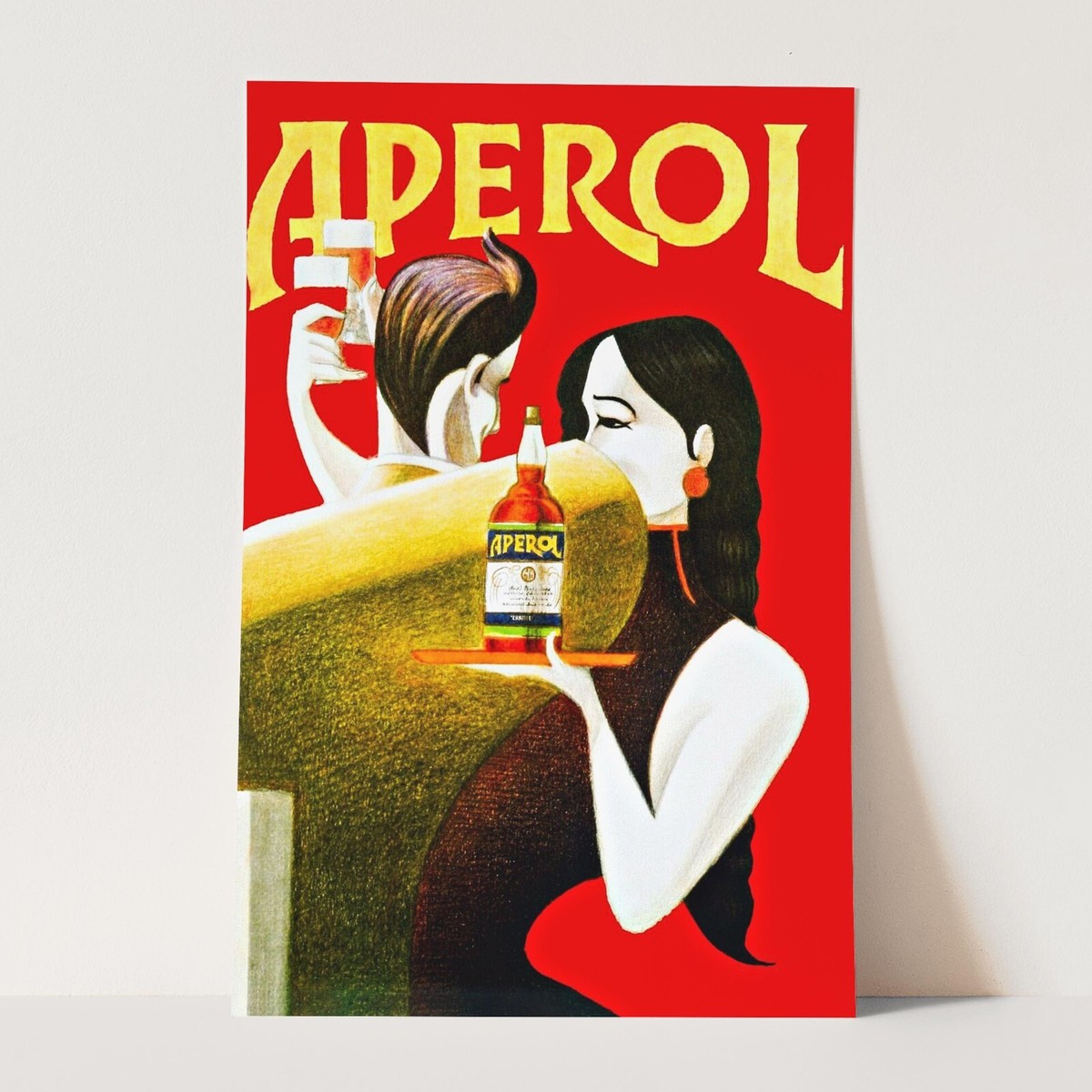 [PSTR Studio] Aperol Spritz アートポスター Aperol Spritz Vintage Advertising Drinking Bar Decor Wall